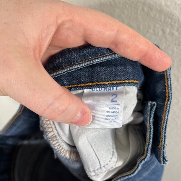 Old Navy Womens Blue Denim y2k Above Knee Short Jean Skirt Size 2 - Picture 6 of 9